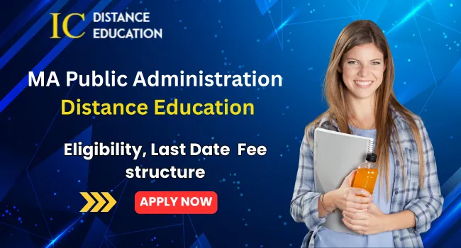 MA Public Administration Distance Education