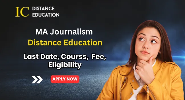 MA Journalism Distance Education