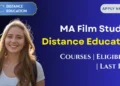 MA Film Studies Distance Education