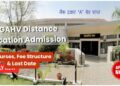 MGAHV Distance Education Admission