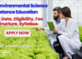 MSc in Environmental Science Distance Education