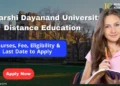 MDU Distance Education Admission