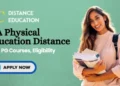 MA Physical Education Distance